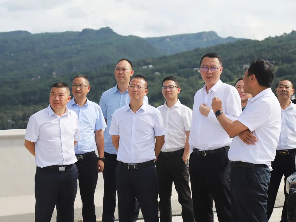 四川省交通運(yùn)輸廳黨組成員、總工程師王茂奎到鎮(zhèn)廣高速王通段A1合同段調(diào)研